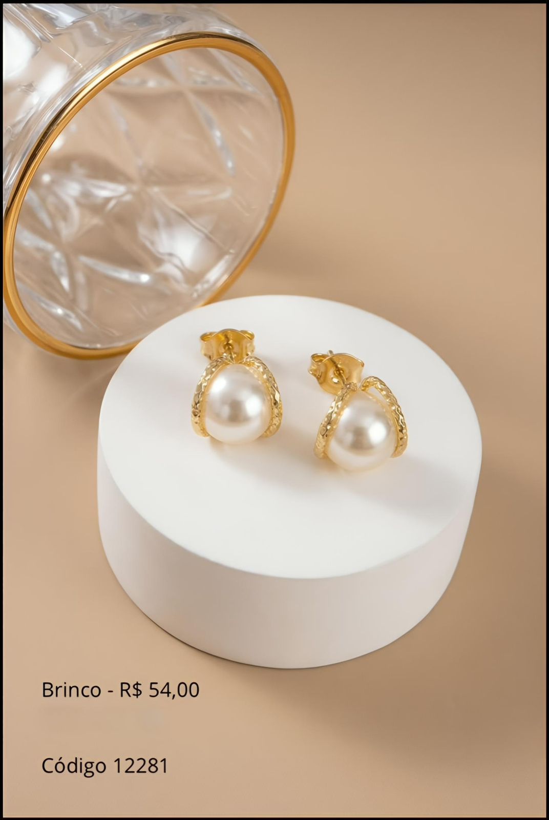 Brinco Elegância Dourada